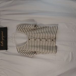 Torrid Scoop Neck  Stripped Top. Torrid Size 3